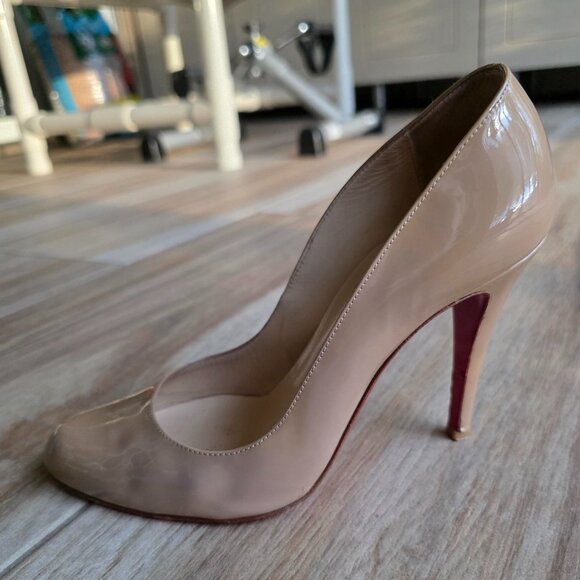 Christian Louboutin Fifille Simple Nude Patent Leather Pumps Eur. 36.5 - Picture 4 of 13